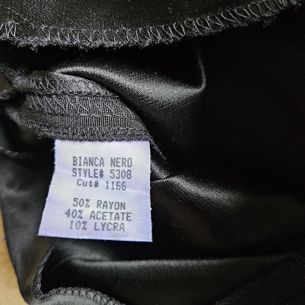 NWT Vintage Maria Bianca Nero Tuxedo Stripe Black Pants Size P - Picture 5 of 5
